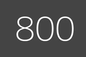 Tarificación especial: 800