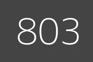 Tarificación especial: 803