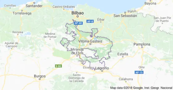 Mapa de Álava