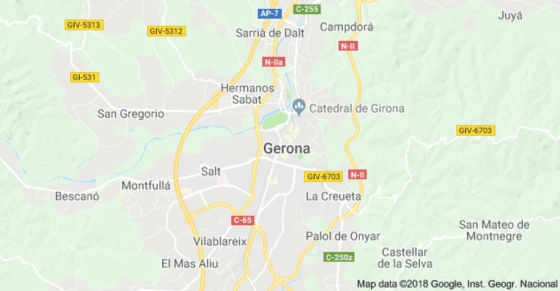 Mapa de Girona