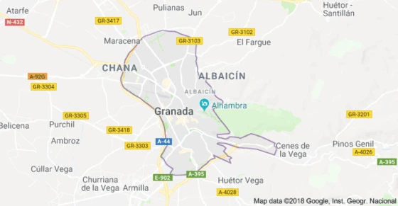 Mapa de Granada