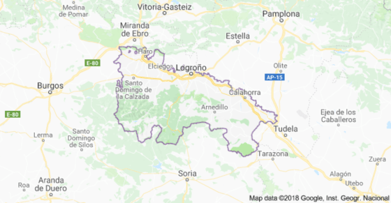 Mapa de La Rioja