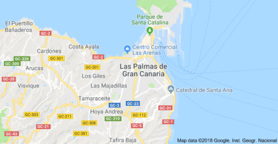 Mapa de Las Palmas