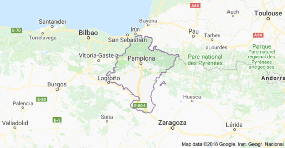 Mapa de Navarra