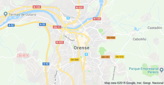 Mapa de Orense