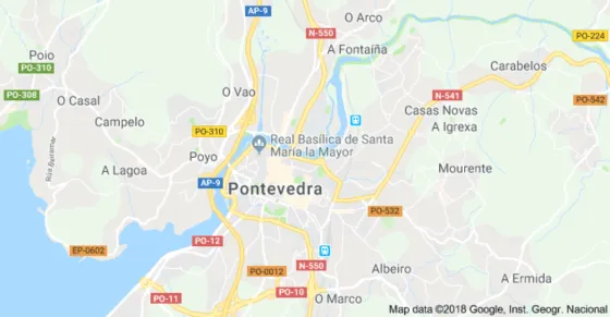 Mapa de Pontevedra