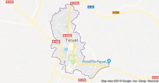 Mapa de Teruel
