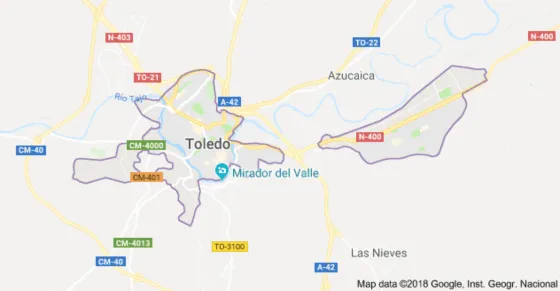 Mapa de Toledo