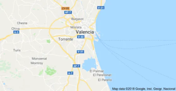 Mapa de Valencia